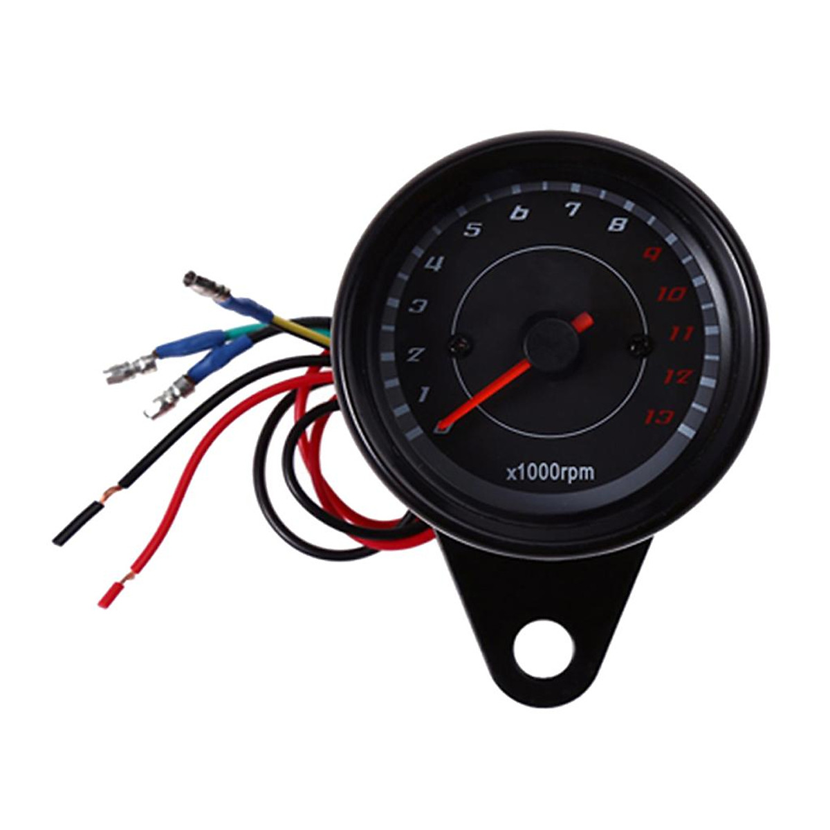 Universal Motorcycle Tachometer RPM Gauge with LED Backlight Light 12V