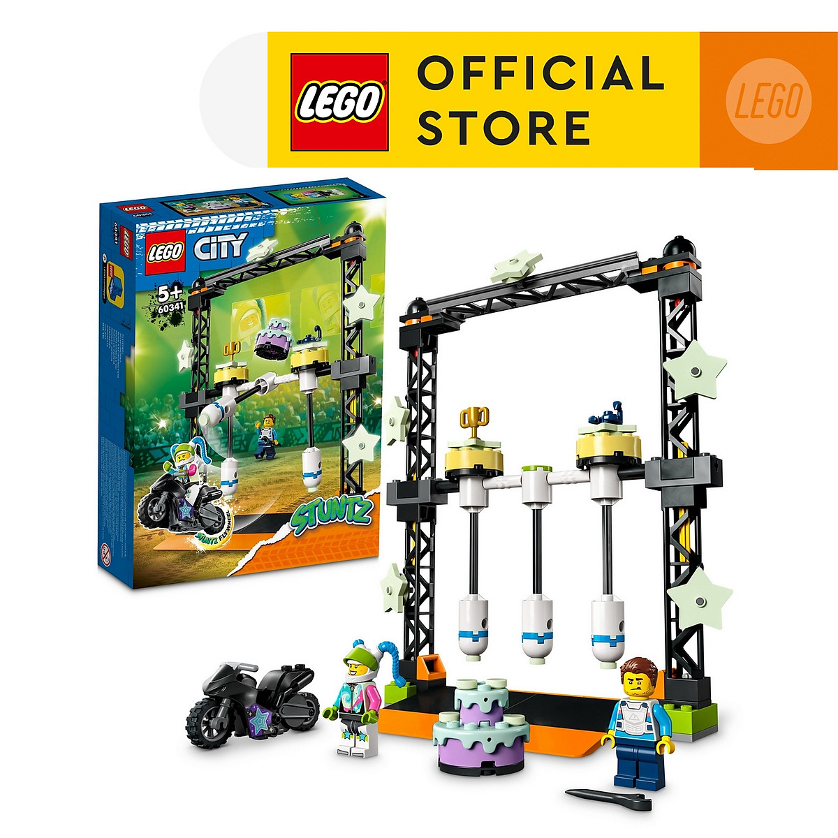 LEGO City 60341 Thử thách Vượt Búa Tạ Xoay Vòng (117 chi tiết)