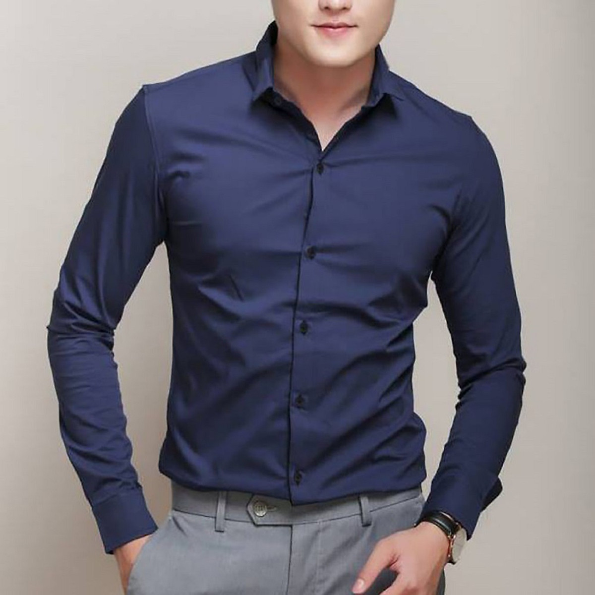 Áo sơ mi nam dài tay nam cổ bẻ cao cấp, áo sơ mi trắng vải Áo Sơ Mi Nam Dài Tay Nam Cổ Bẻ Cao Cấp, Áo Sơ Mi Trắng Vải
