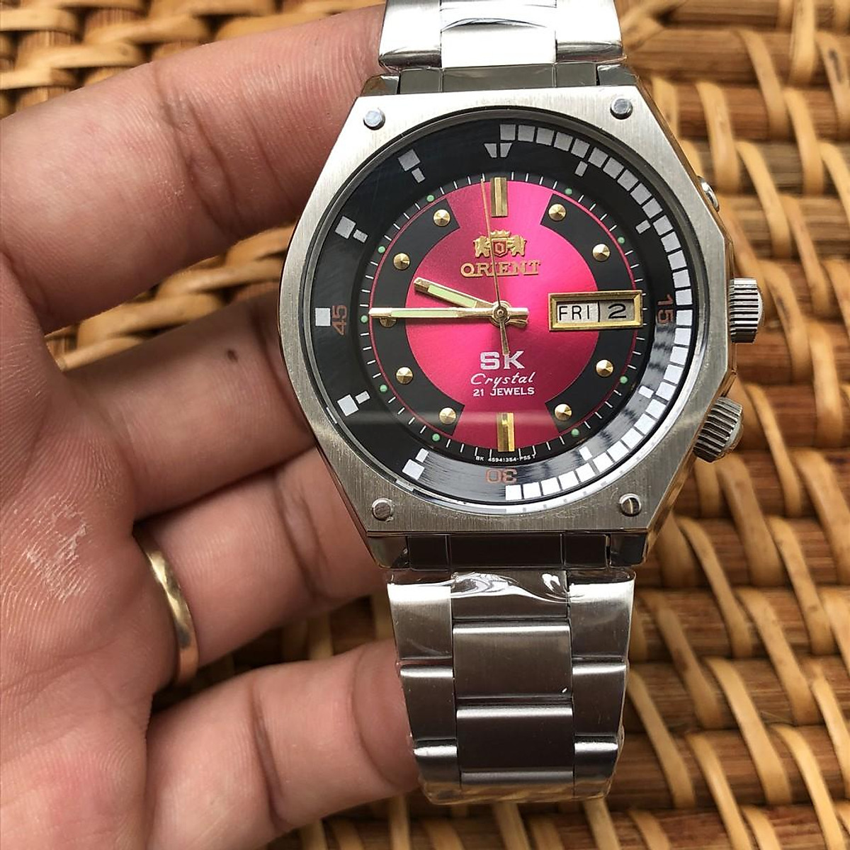 Đồng Hồ Nam ( Orient Sk Cổ 46941 ) Đồng Hồ Dây Thép Không Gỉ - Màu,Mặt Lửa | T2 T Watch 95 | Tiki