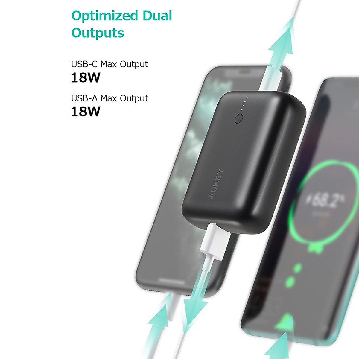 Pin sạc dự phòng Aukey PB-N83S 20W PD 10.000mAh- Hàng chính hãng