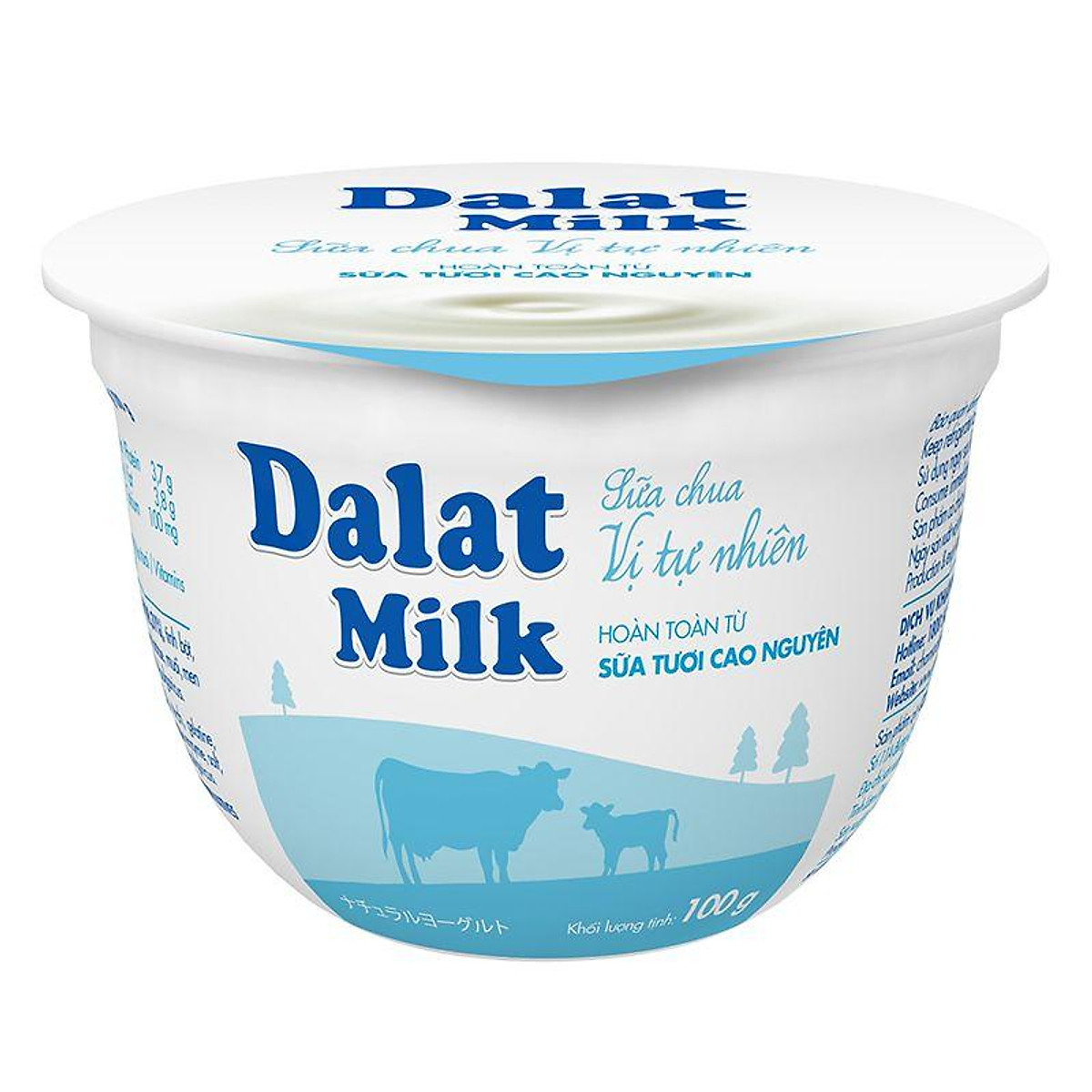 Sữa Chua Vị Tự Nhiên Dalat Milk 100G - 8938503131964 - Sữa chua ...