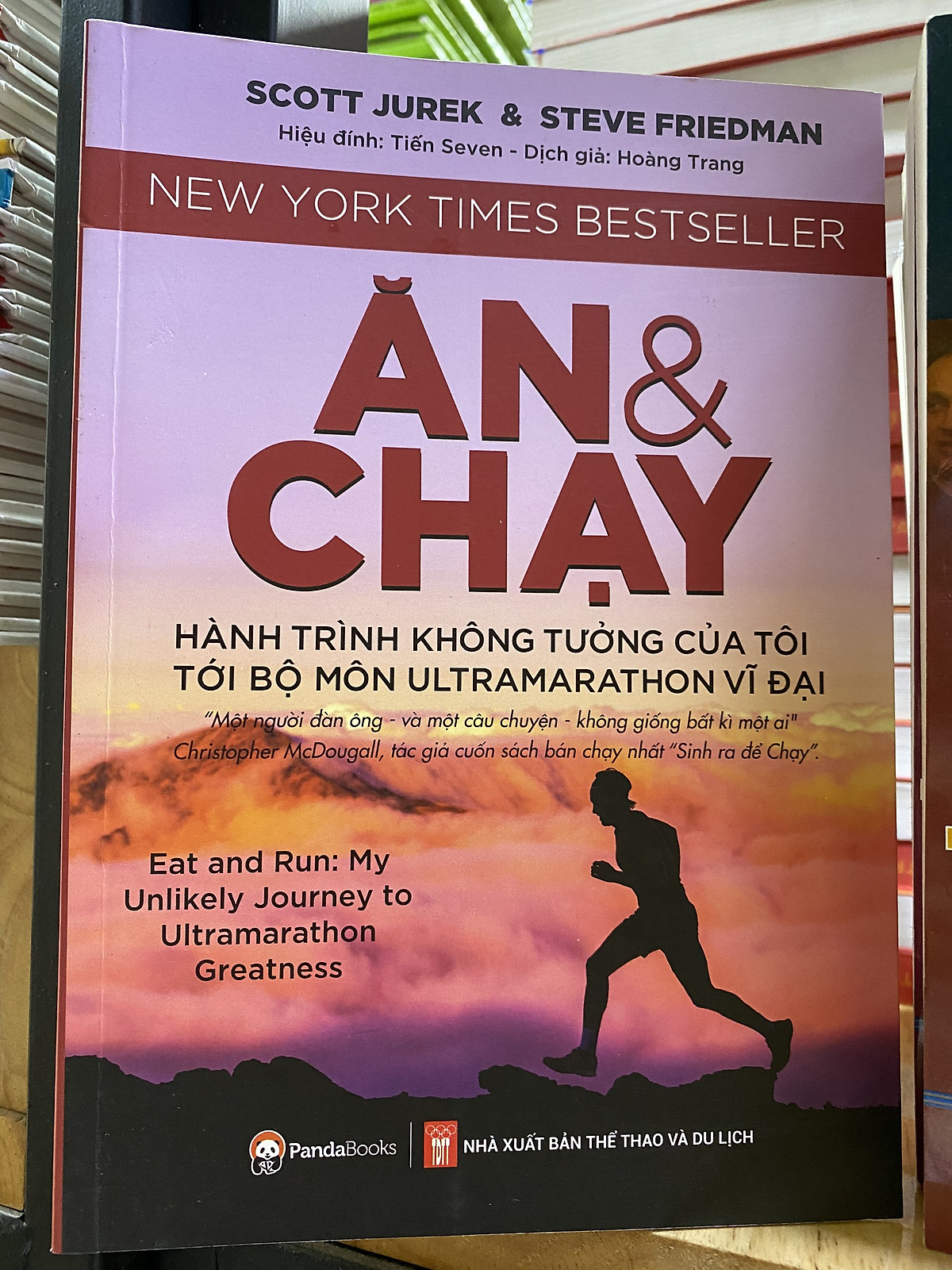 Sách - Combo Chạy Bộ - Dinh Dưỡng - Giãn cơ - Pandabooks