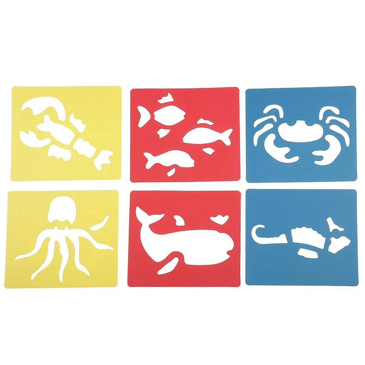 6 Pieces Plastic Drawing Templates Ruler Stencils for Kids Children Drawing Crafts School Stationery #3 6 Pieces Plastic Drawing Templates Ruler Stencils for Kids Children Drawing Crafts School Stationery #3