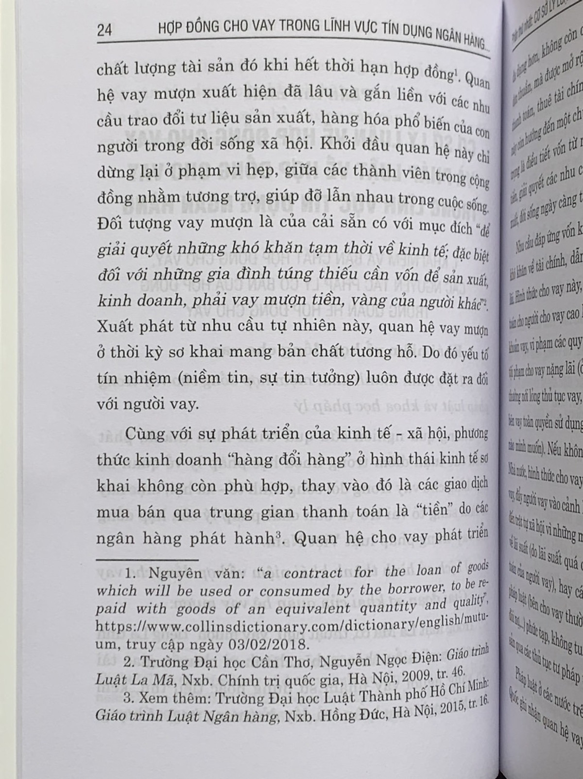 Hợp Đồng Cho Vay Trong Lĩnh Vực Tín Dụng Ngân Hàng - Lý Luận Và Thực Tiễn Áp Dụng (Sách Chuyên Khảo)