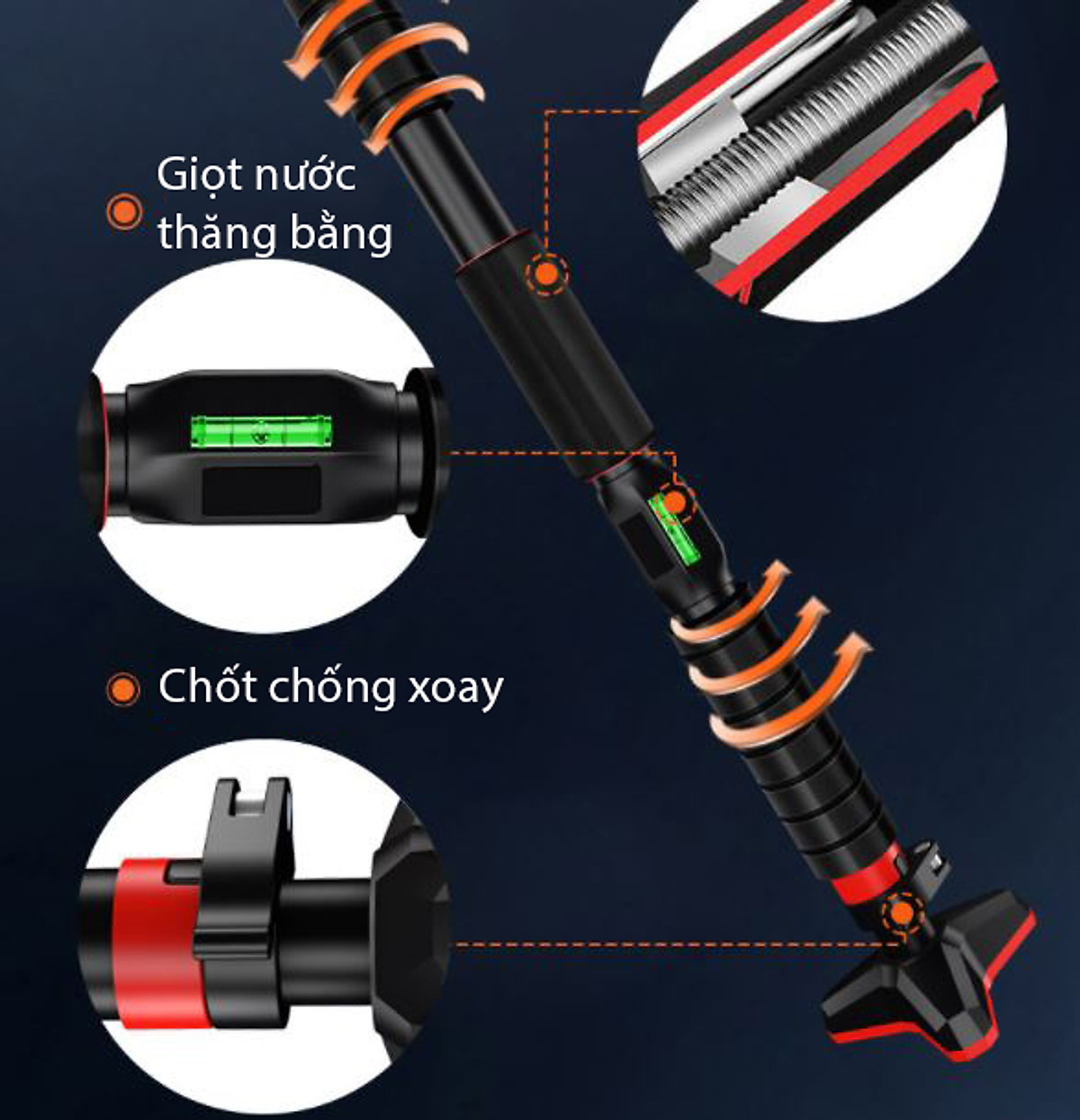 Xà Đơn Treo Tường 2022 Tích Hợp Giọt Nước Chỉnh Thăng Bằng Đại Nam Sport Thế Hệ Mới + Kèm Găng Tay Tập Xà
