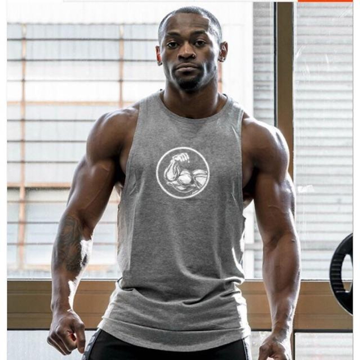 Áo thun tanktop ba lỗ hình gym chuẩn gym - Áo thun nam ba lỗ