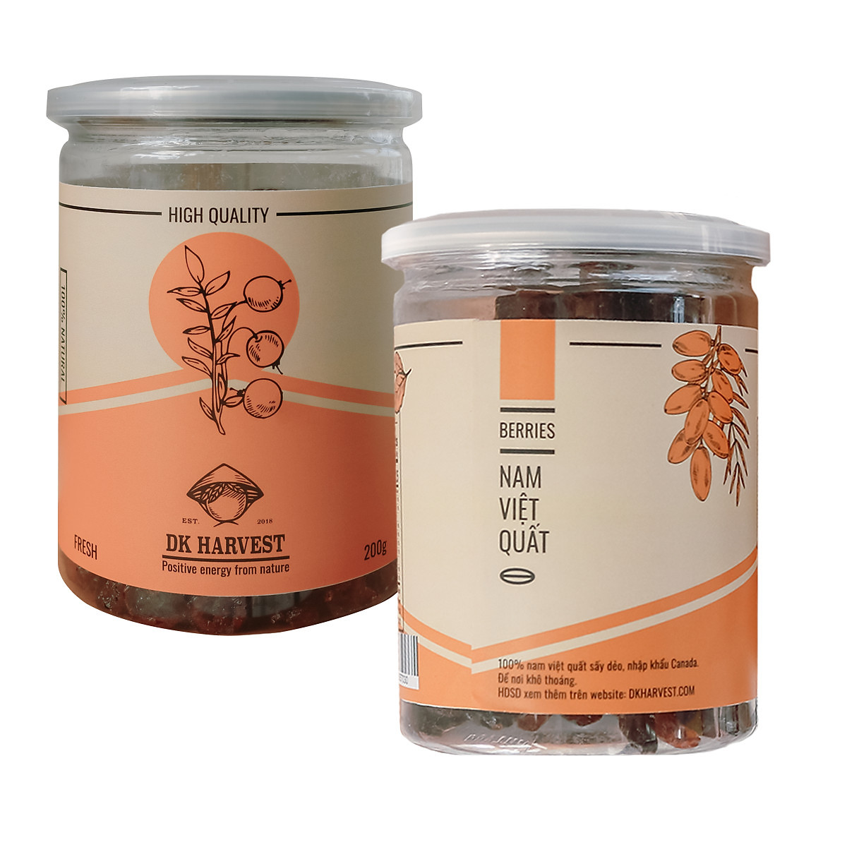 COMBO SIÊU TIẾT KIỆM 2 hũ Nam Việt Quất DK Harvest nhập khẩu - 200g