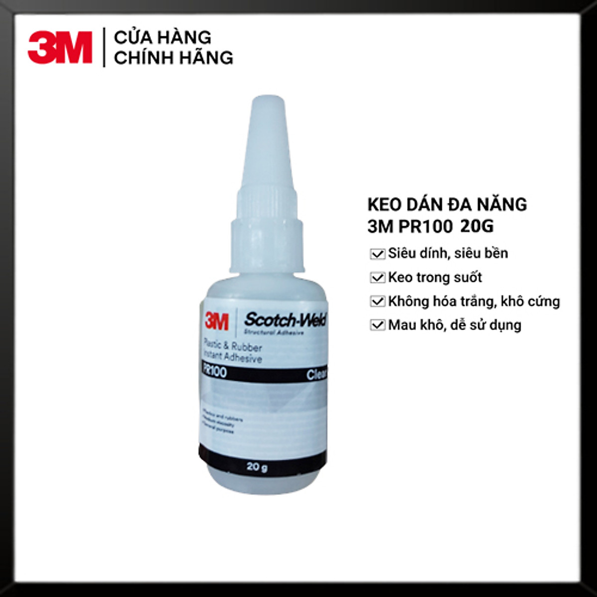 Keo dán đa năng siêu dính Scotch-Weld 20g 3M PR100