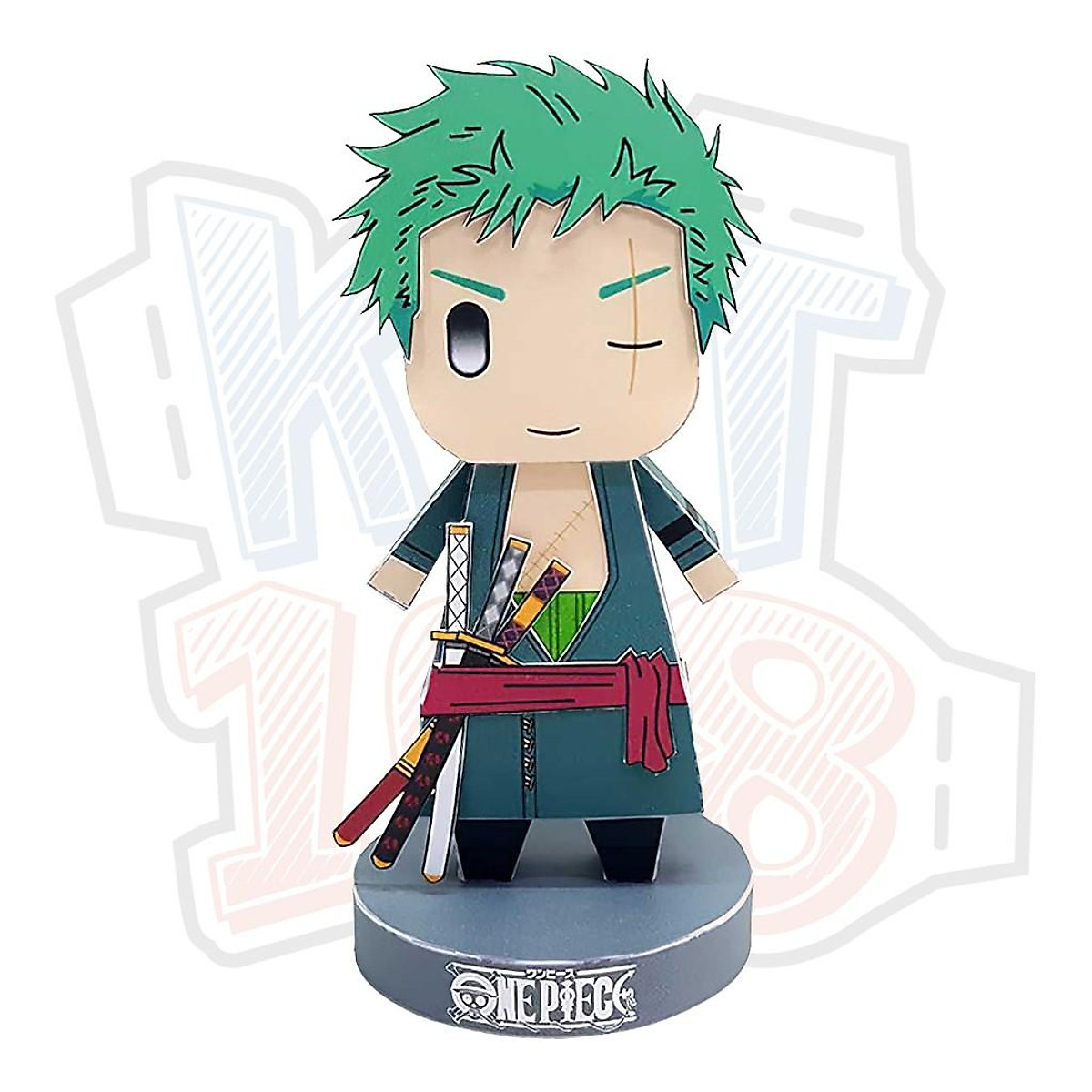 Mô Hình đồ chơi  Roronoa Zoro Chibi lắc đầu  One Piece