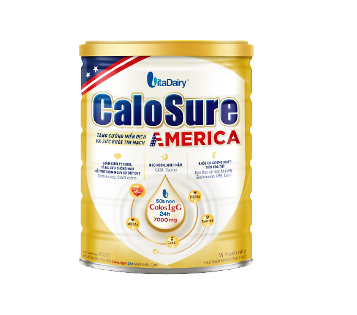 Sữa Dinh dưỡng CaloSure lon 800g - Tăng cường miễn dịch và sức khoẻ tim mạch