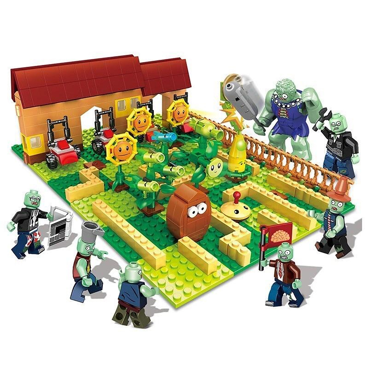 LY 7307 Xếp hình kiểu Lego Plants Vs Zombies Plants Vs Zombies Plants Vs  Zombies 8 Styles Plants Vszombies 8 giá sốc rẻ nhất