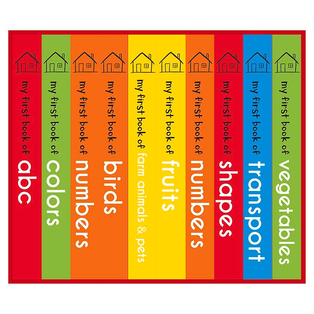 My First Library : Boxset of 10 Board Books for Kids