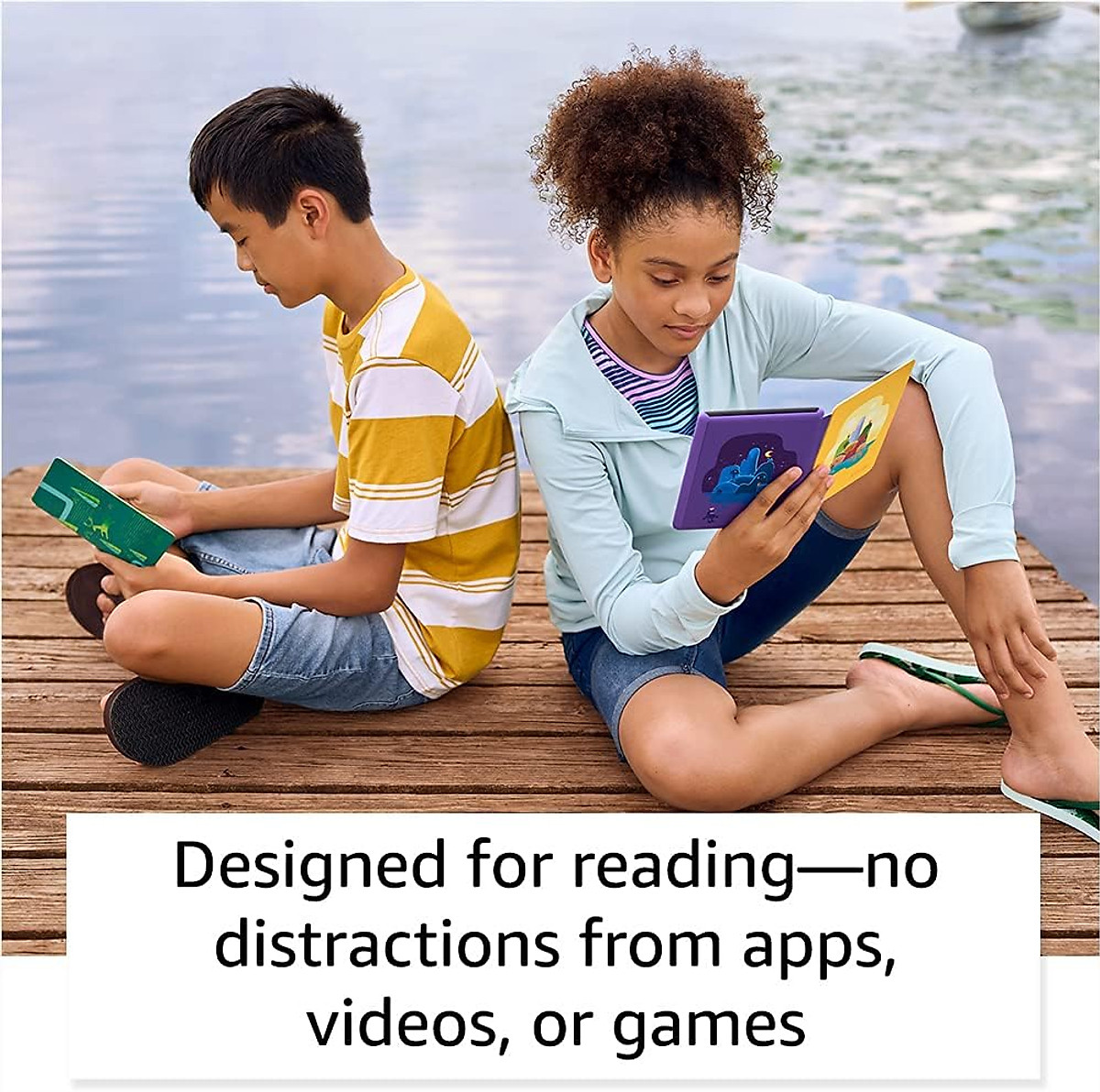 Combo Máy đọc sách All New Kindle Paperwhite 5 (11th Gen) và Bao da FOR KIDS (Bản KIDS, Không Quảng Cáo) - Hàng chính hãng