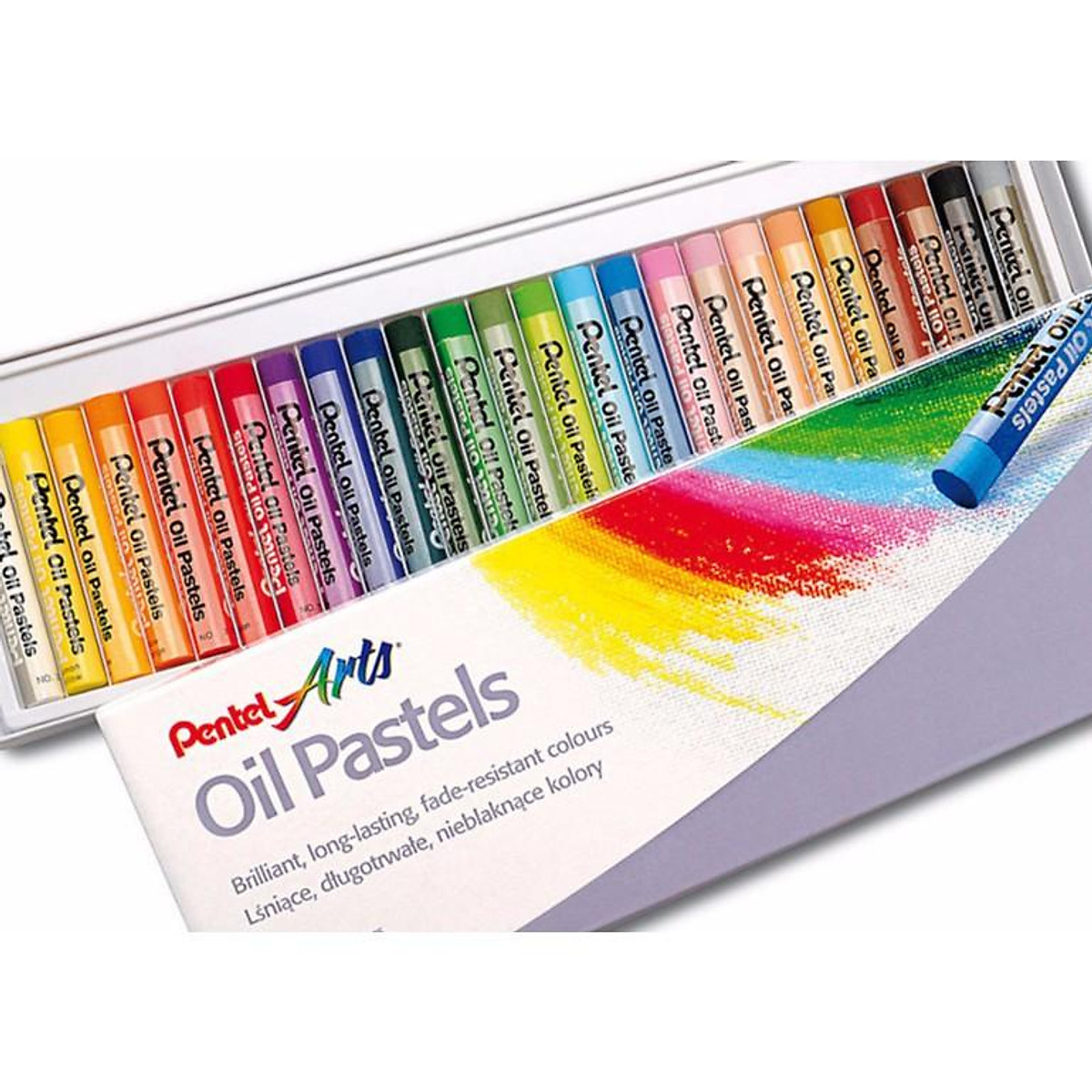 Mua SÁP DẦU PENTEL 25 màu - OIL Pastel PENTEL - Sáp Tô Màu tại HỌA CỤ BÌNH  DƯƠNG