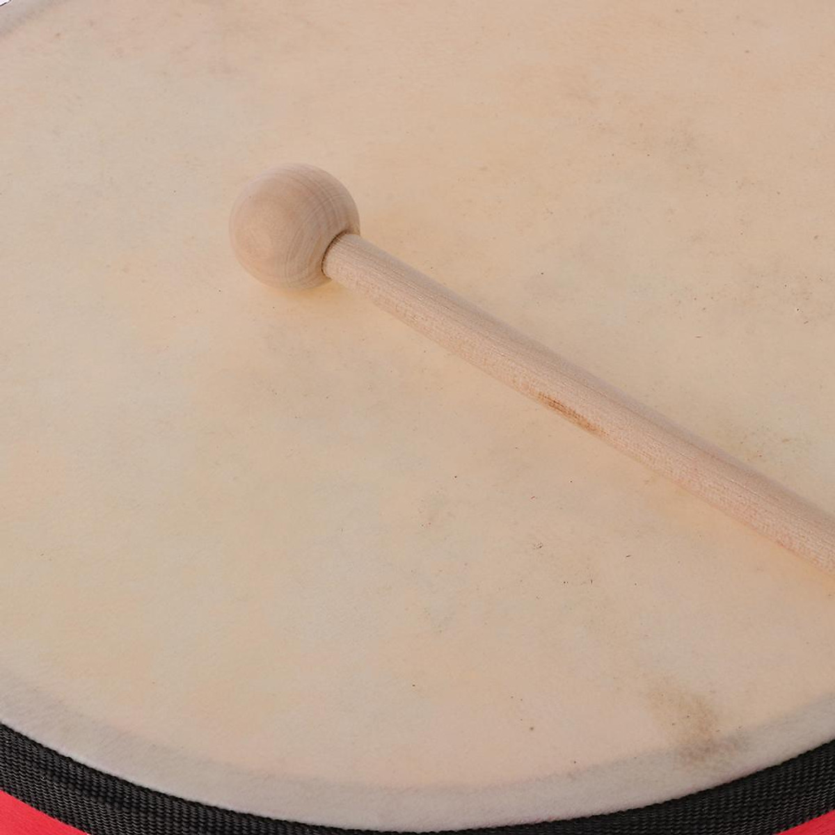Hand Held Drum with Mallet, Rhythmic Percussion Instrument for Music