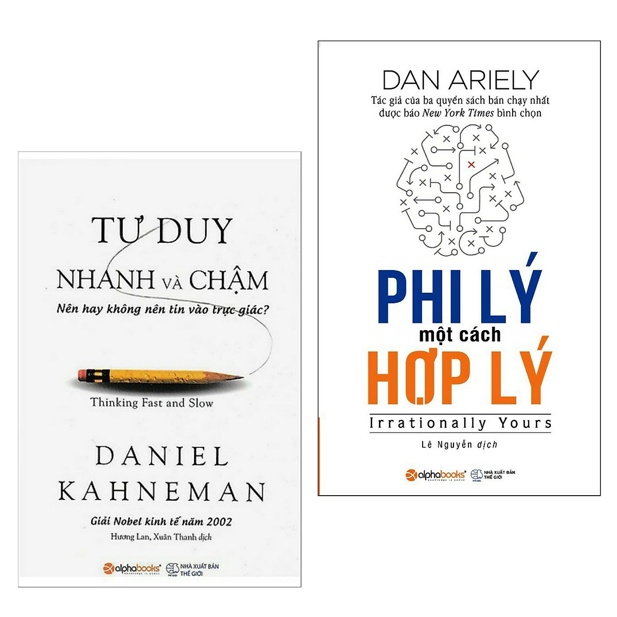 Combo Sách Bài Học Kinh Doanh Hay Nên Đọc: Tư Duy Nhanh Và Chậm + Phi Lý Một Cách Hợp Lý ( Tặng Kèm Bookmark Happy Life)