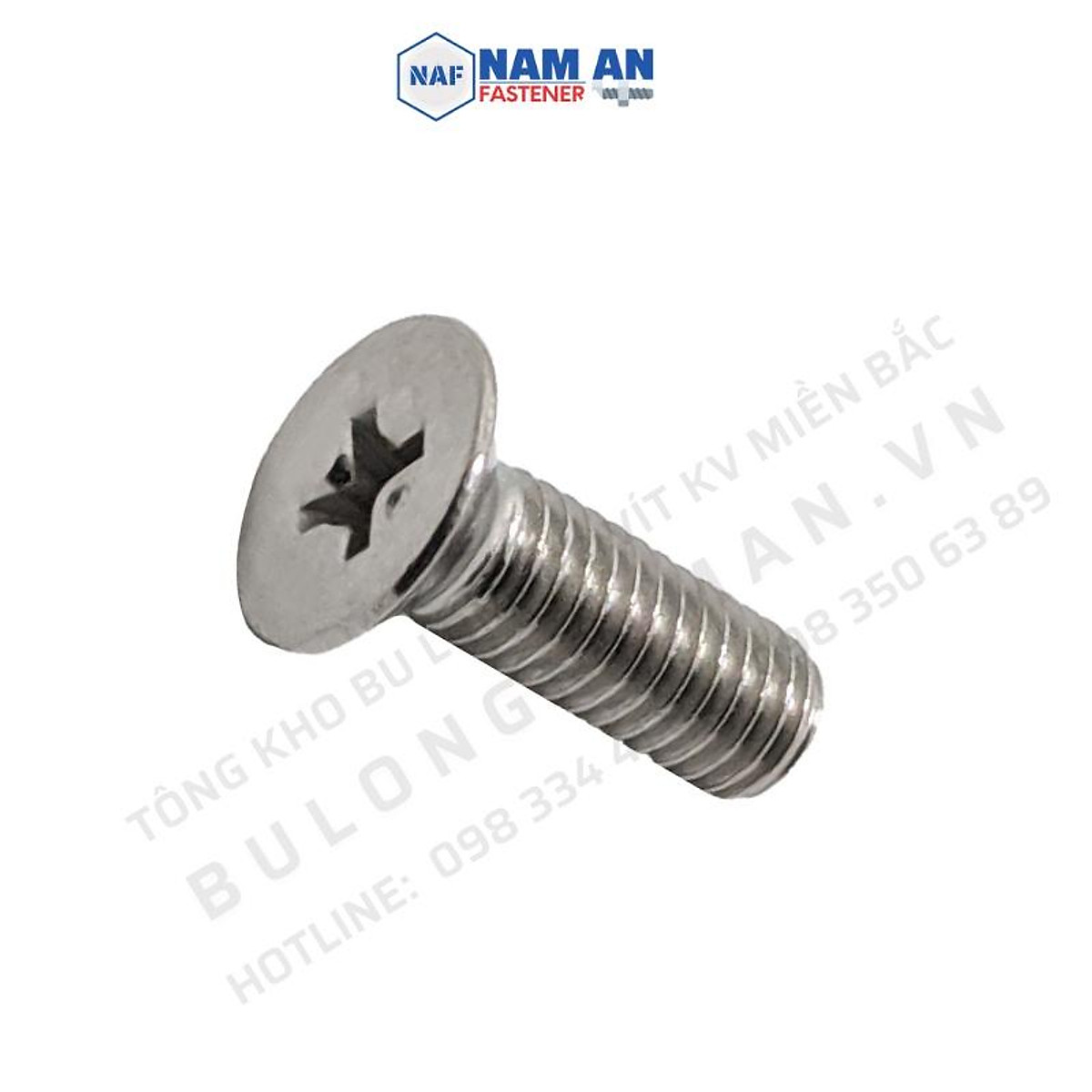 Vít đầu bằng Inox 201 M4x10, M5x10, M5x16, Vít Bake đầu bằng , ốc vít ...
