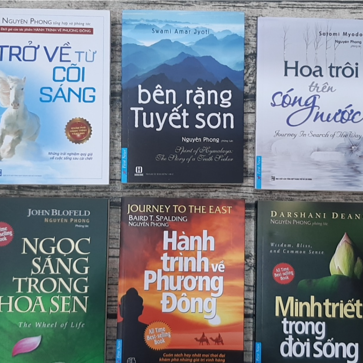 Combo 6 cuốn của dịch giả, tác giả Nguyên Phong