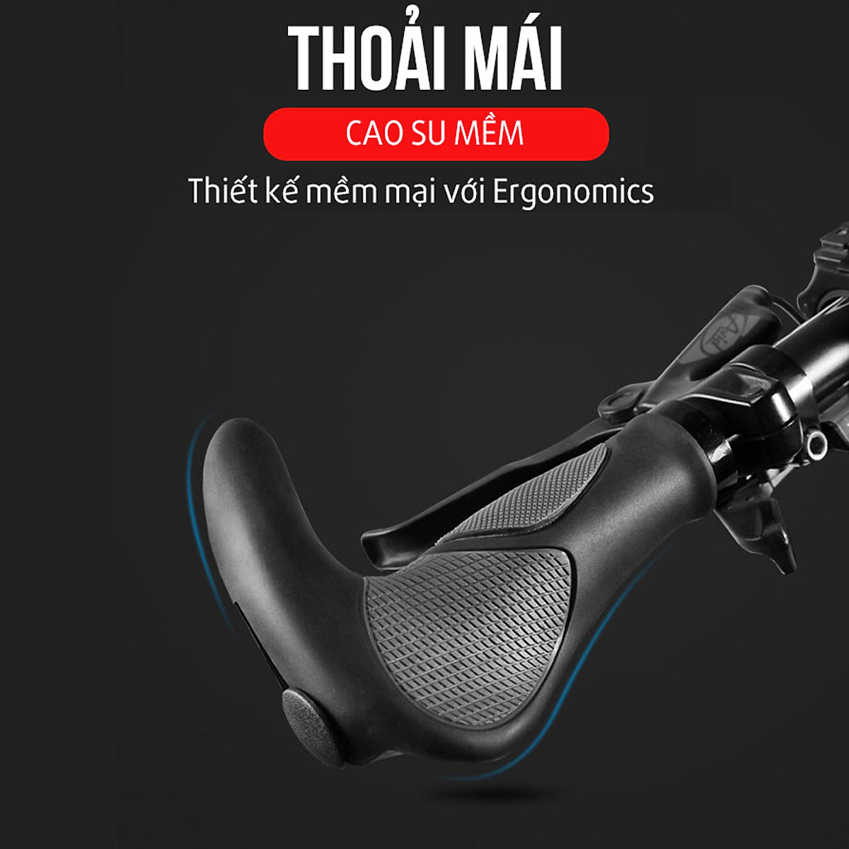 Bọc Tay Ghi Đông Xe Đạp Chất Liệu Cao Su TPR Cho Xe Đạp Thể Thao Địa Hình MTB (Đường kính 2.2cm) Mai Lee