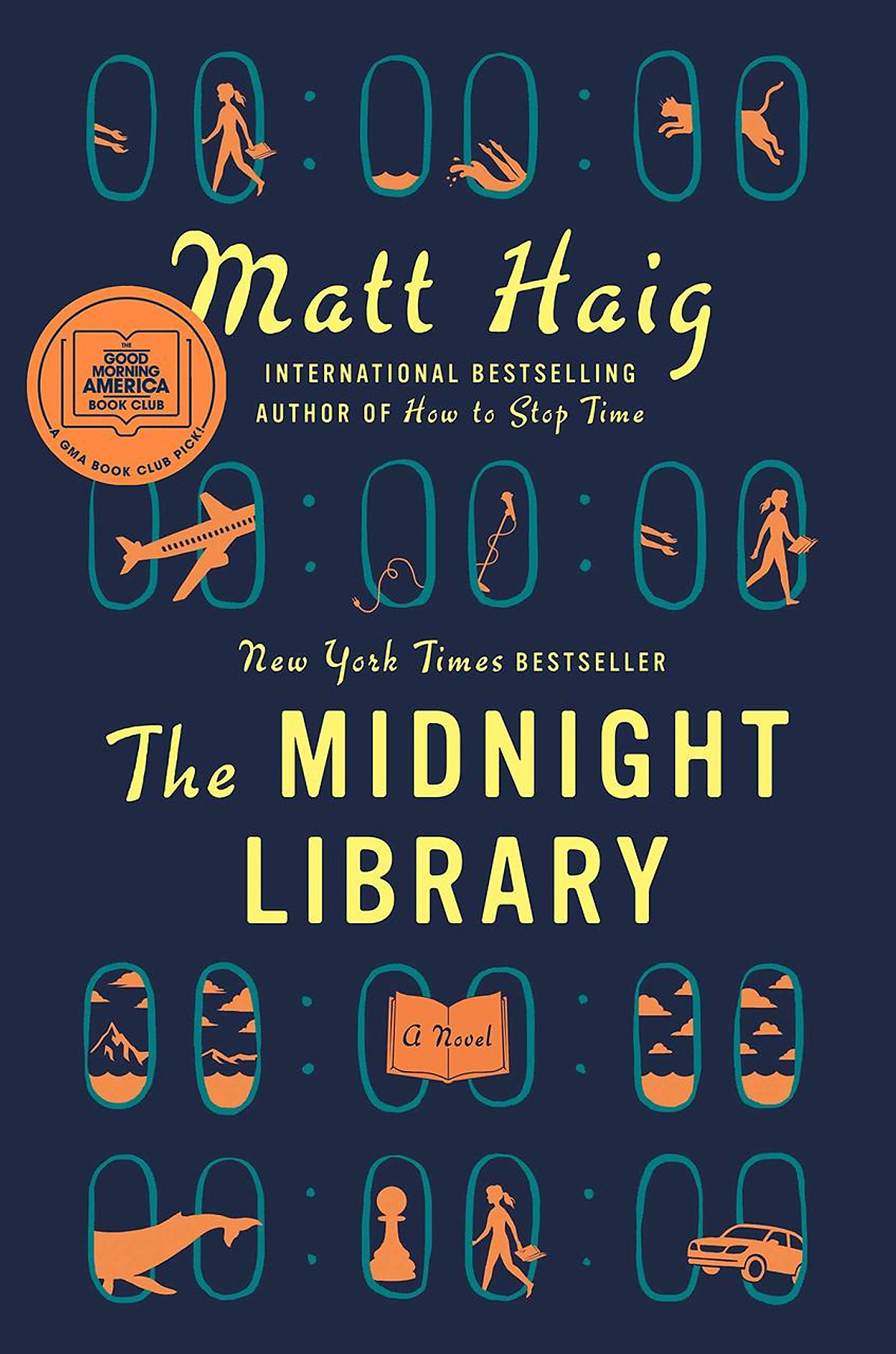 Sách - The Midnight Library : A Novel by Matt Haig (US edition, hardcover)