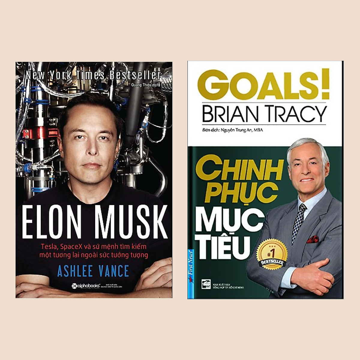 Combo Sách Kinh Tế Bán Chạy: Elon Musk: Tesla, SpaceX Và Sứ Mệnh Tìm Kiếm Một Tương Lai Ngoài Sức Tưởng Tượng + Chinh Phục Mục Tiêu (Bộ 2 Cuốn Cẩm Nang Vàng Trong Kinh Doanh)