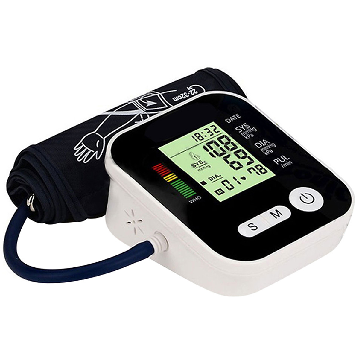 Sphygmomanometer Wrist Sphygmomanometer Portable Black Testing Healthy
