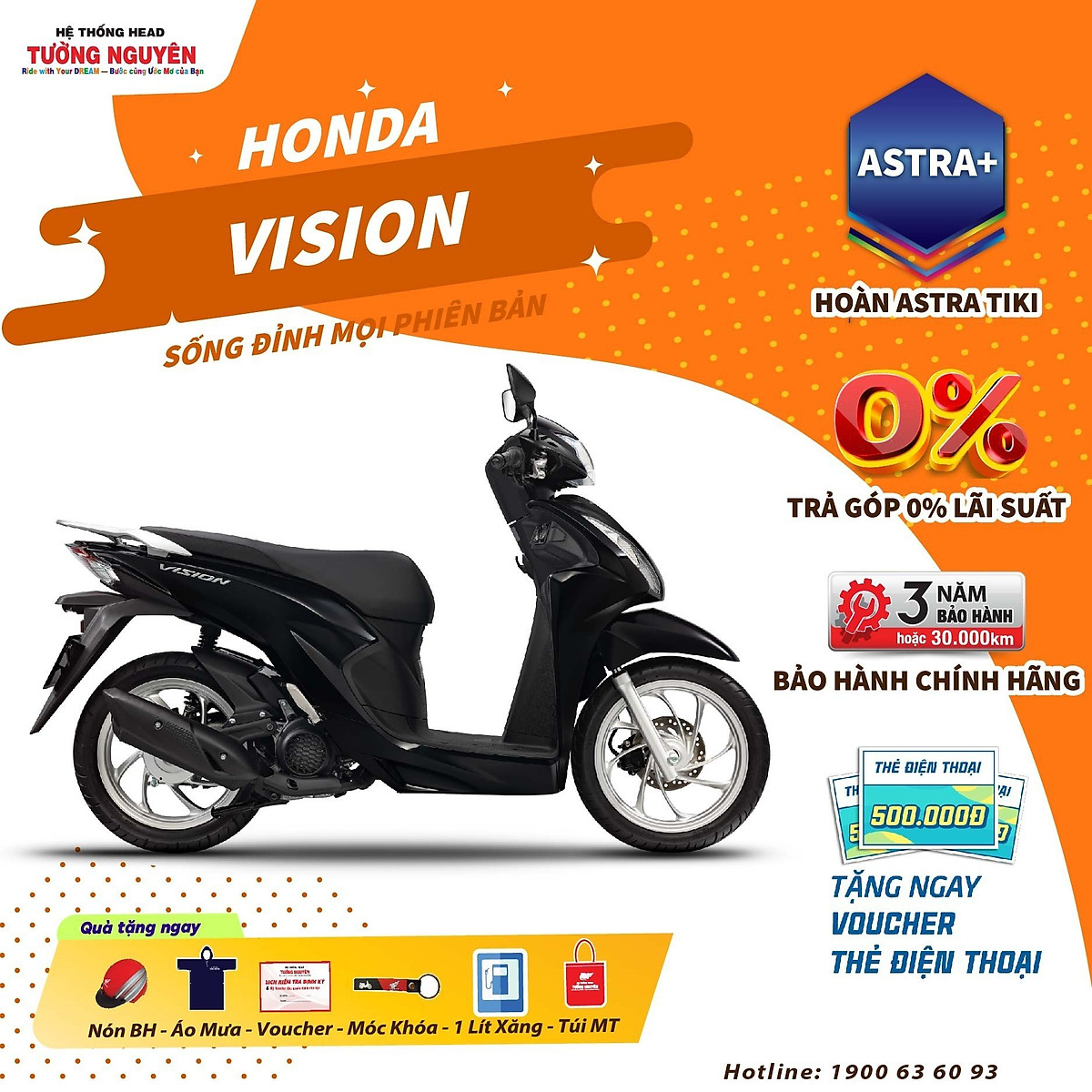 VISION Phiên bản tiêu chuẩn khoá thường  Bình Thủy xe máy xe đạp điện  chính hãng