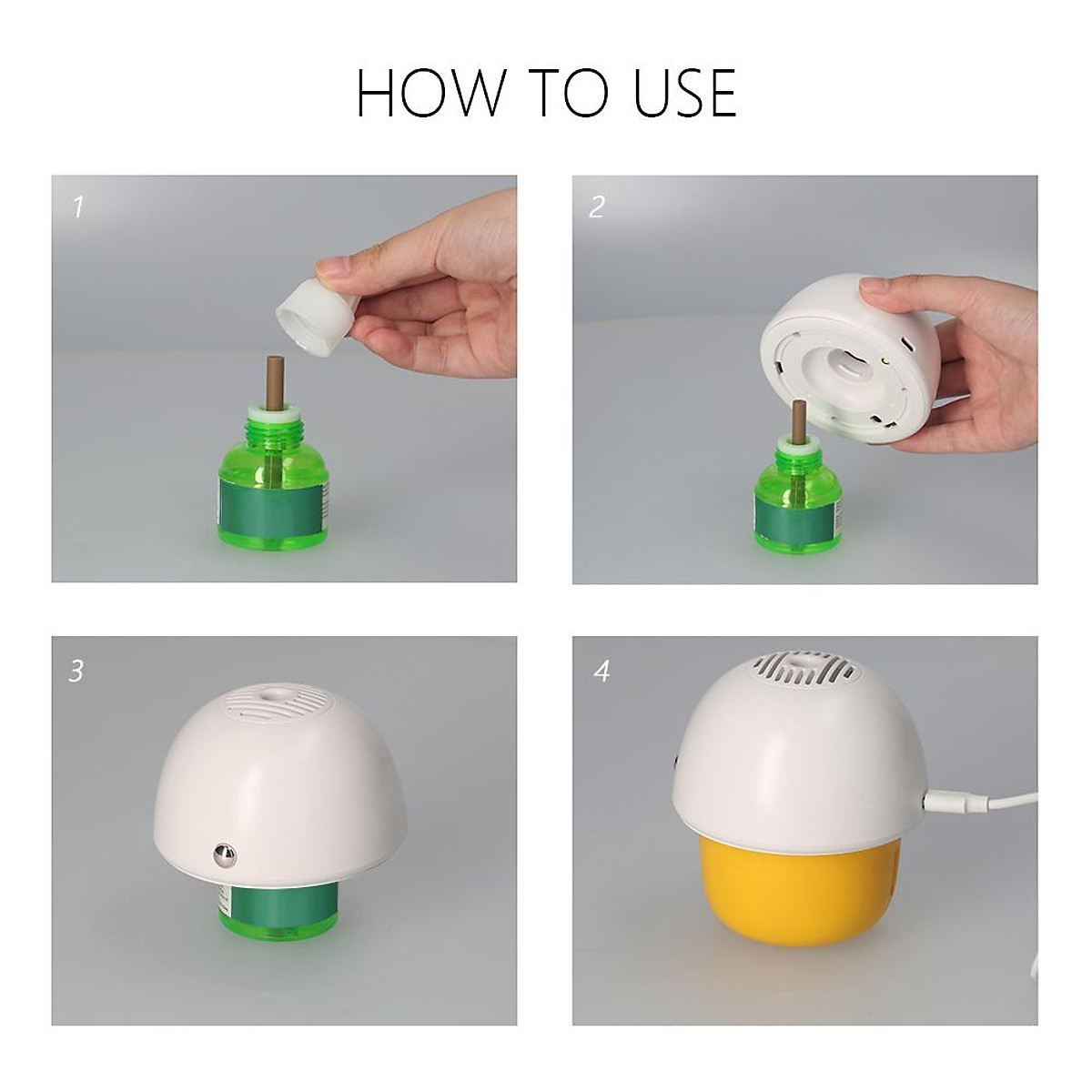 Electric Mosquito Repellent Heater with Builtin Fan for Liquid