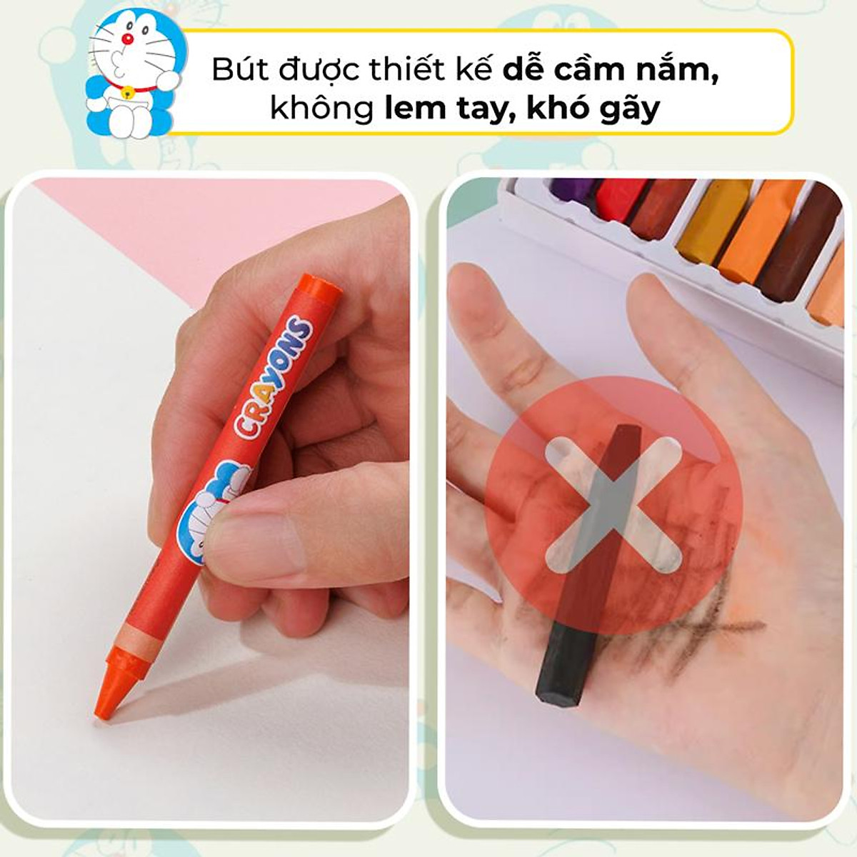 Bút Sáp Màu CR-C05/DO (16 Màu)
