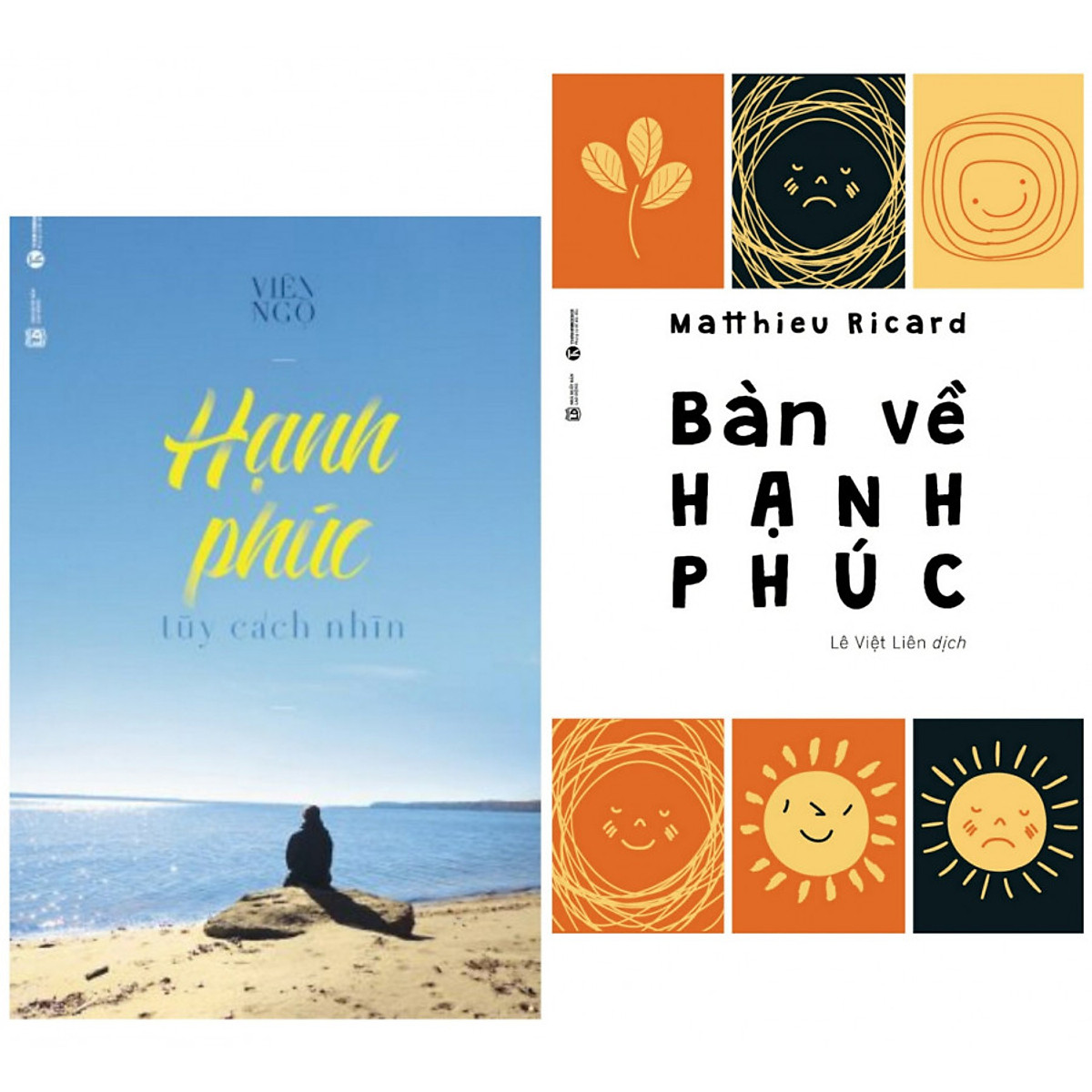 Combo sách tôn giáo - tâm linh số 1: Bàn Về Hạnh Phúc + Hạnh Phúc Tùy Cách Nhìn (tặng kèm bookmark thiết kế aha)