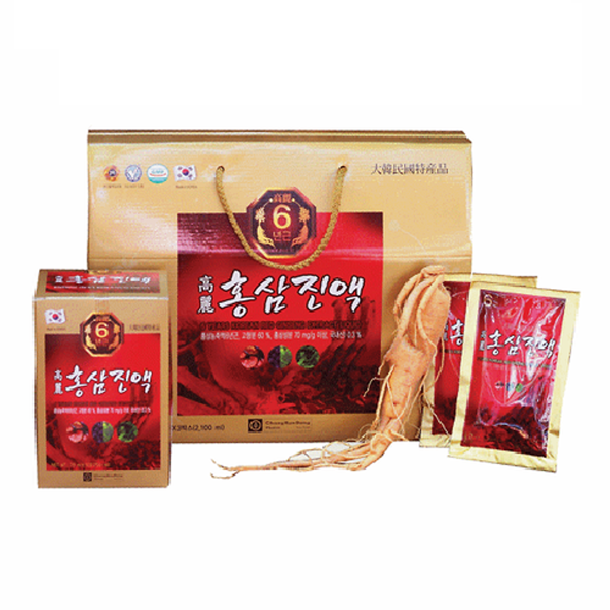 Hồng Sâm Nước Hàn Quốc 6 Năm Tuổi Chong Kun Dang 6 Years Korean Red Ginseng Extract Liquid (70Ml X 30 Gói) - Nhập Khẩu Hàn Quốc | Htvcoop | Tiki