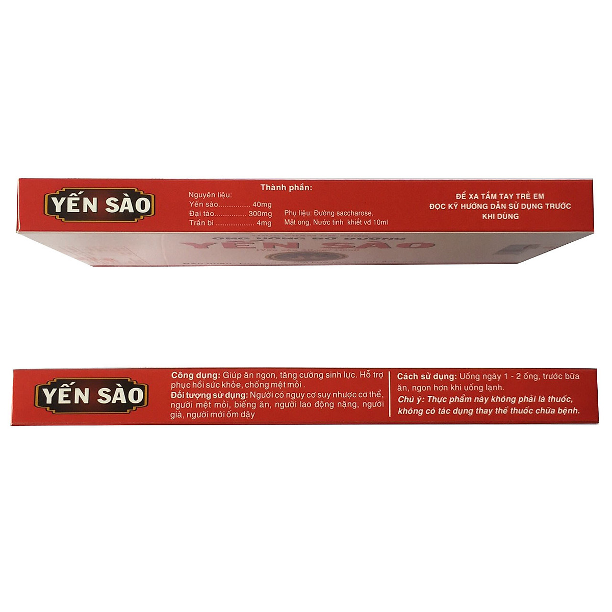 Combo 2 hộp Ống yến sào Khánh Hòa (20 ống x 10ml)
