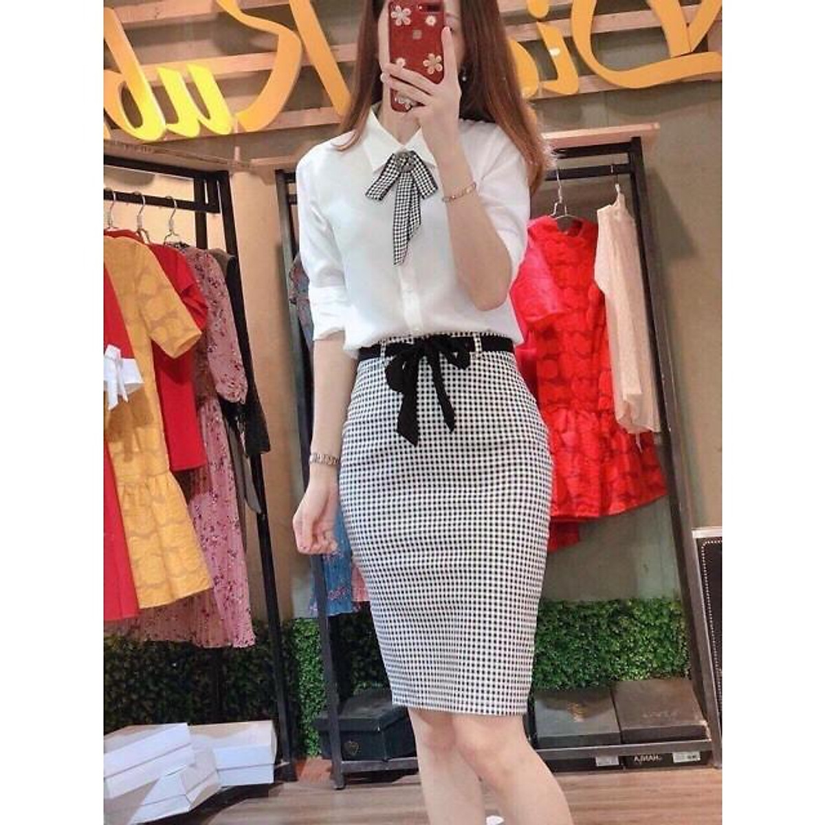 Chân Váy Bút Chì Mc Fashion Đẹp Dáng Nữ Công Sở Dài Qua Gối Màu Xanh Đen  Tím Than Cao Cấp Cv0572  Giá Sendo khuyến mãi 339000đ  Mua ngay 
