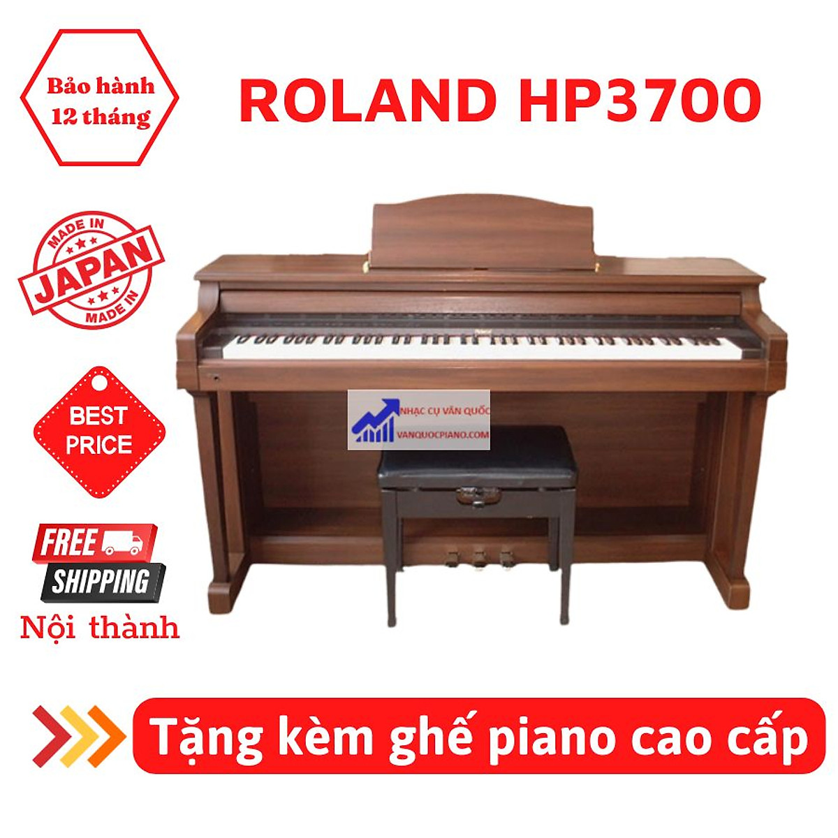 Mua ĐÀN PIANO ĐIỆN ROLAND HP 3700 tại Văn Quốc
