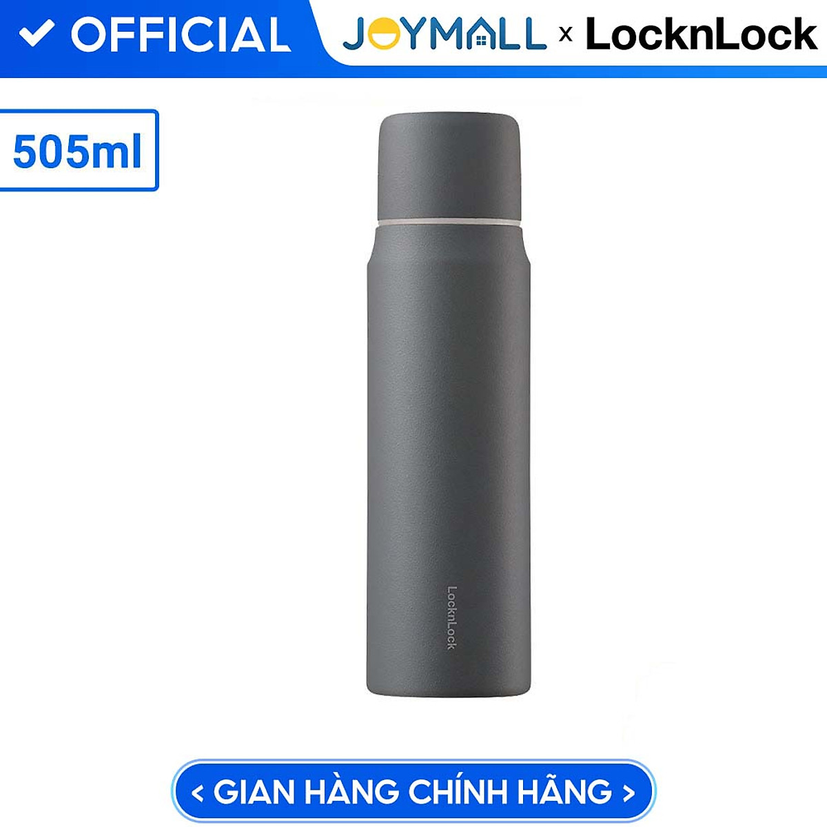 Bình giữ nhiệt Lock&Lock 505ml Maman Cup Vacuum Bottle LHC1487 - Hàng chính hãng, nắp dùng làm cốc nước uống - JoyMall