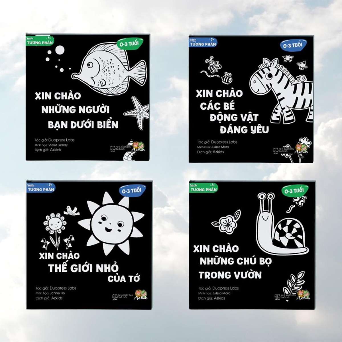 Sách - Combo Xin chào những người bạn dưới biển + Xin chào những chú bọ trong vườn + Xin chào các bé động vật đáng yêu.. ( tặng kèm Bookmark Sáng tạo )