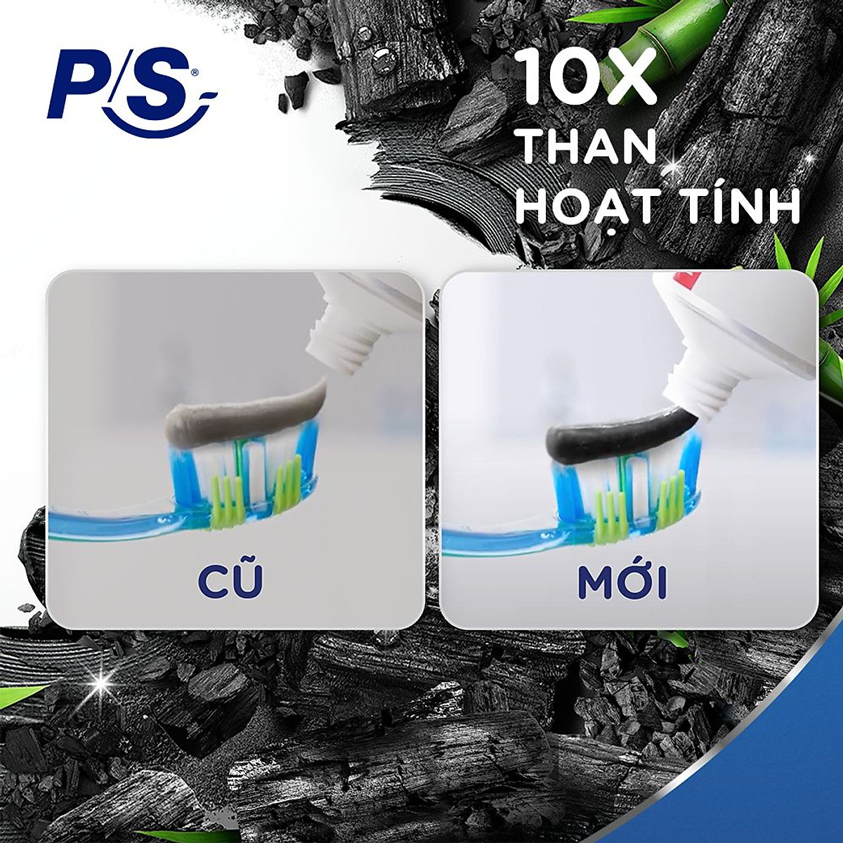 Bộ 3 Kem Đánh Răng P/S Trắng Răng Lành Tính - 100% Kiểm Chứng 230g/ hộp- Muối Hồng & Hoa Cúc