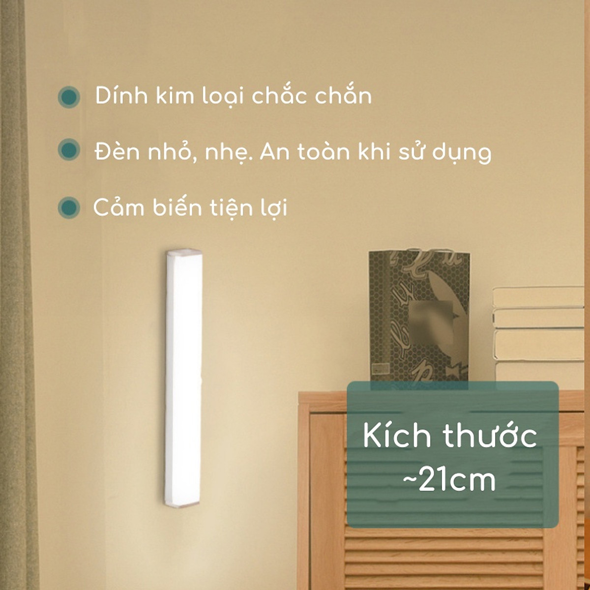 Đèn Cảm Ứng Không Dây, Cảm Biến Chuyển Động SEASY SS32, Điều Chỉnh Độ Sáng Qua 1 Lần Nhấn, Ánh Sáng Bảo Vệ Mắt Tốt Hơn, Tự Động Bật/Tắt Ban Đêm, Dùng Làm Đèn Học, Đèn Làm Việc, Đèn Đọc Sách, Đèn Ngủ – Hàng Chính Hãng