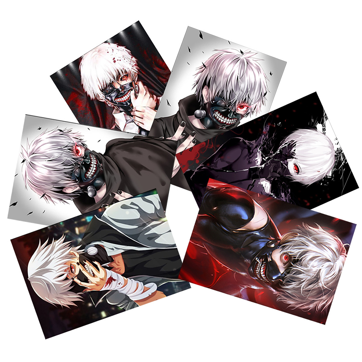 Ảnh Tokyo Ghoul Card Polaroid Set 11 Tấm Khác Nhau - Thiệp - Bưu Ảnh