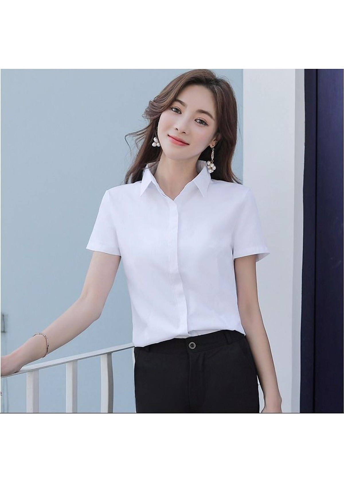 Áo sơ mi trắng cách điệu giúp nữ công sở tỏa sáng trong năm 2016