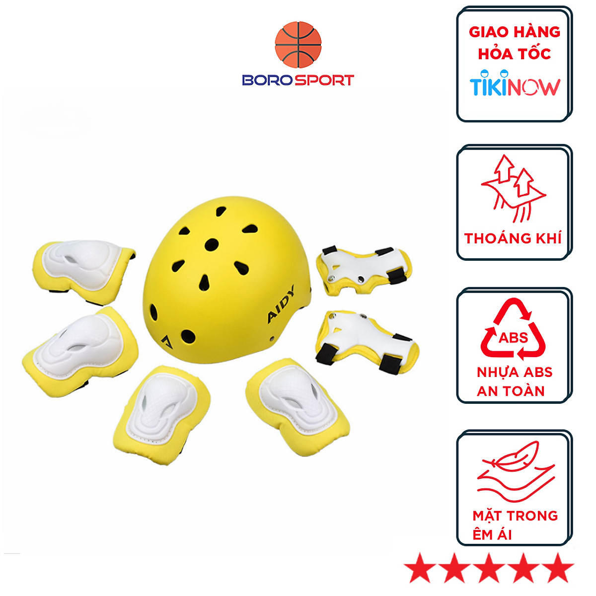 Bộ bảo hộ chơi patin cho trẻ em 3-8 tuổi ( 15kg - 35 kg) giúp bảo vệ cho bé khỏi chấn thương khi chơi,làm từ nhựa ABS cao cấp, nhiều màu sắc, Hàng Chính Hãng Cleacco