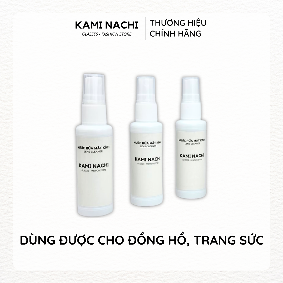 Nước xịt rửa mắt kính chuyên dụng KAMI NACHI 50ml