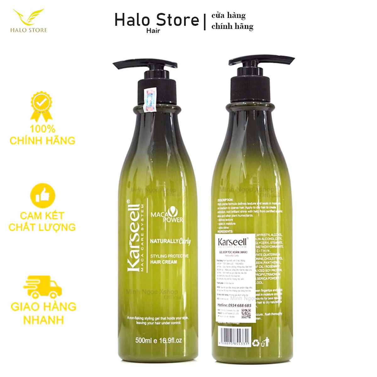 GEL TẠO KIỂU TÓC XOĂN KARSEELL MACA STYLING 500ML