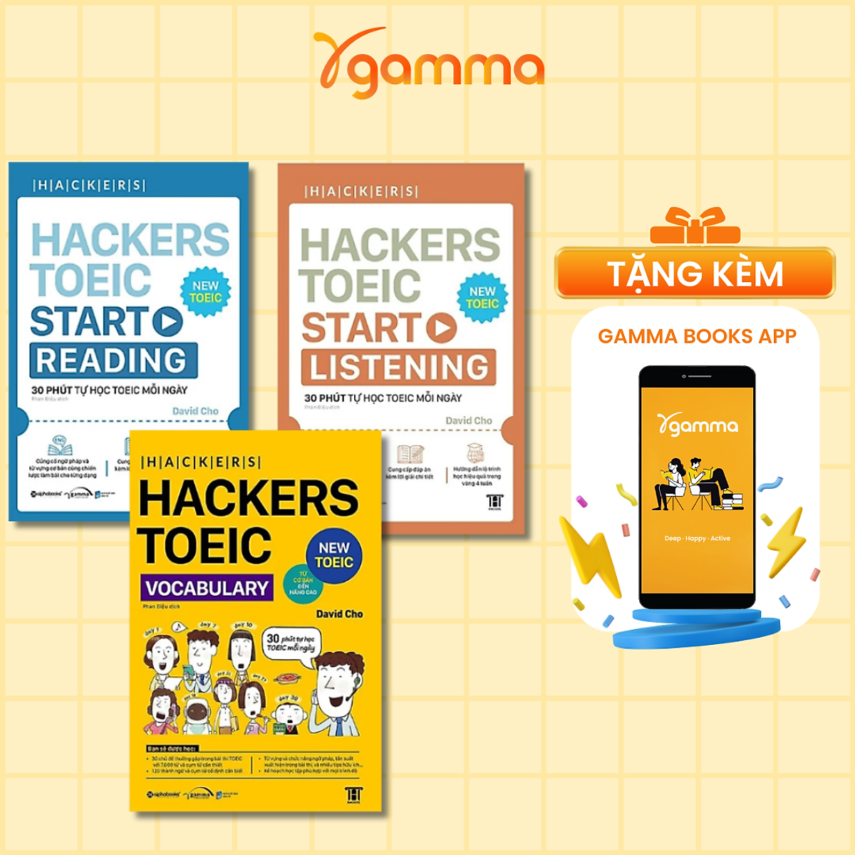 Combo Hackers TOEIC Bứt Phá Điểm Số: Hackers TOEIC Vocabulary + Hackers TOEIC Start Reading + Hackers TOEIC Start Listening