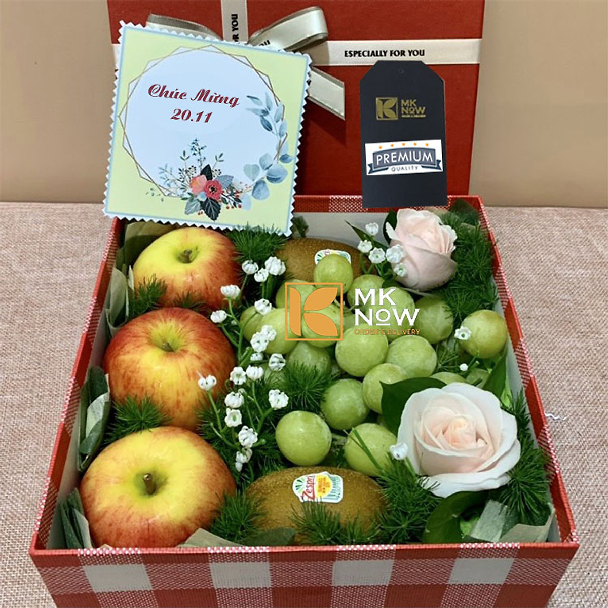 Hộp quà trái cây ngày 20/11 MKnow28 shop Ẩm Thực Quà Tặng Trái Cây MKnow |  TikiNgon