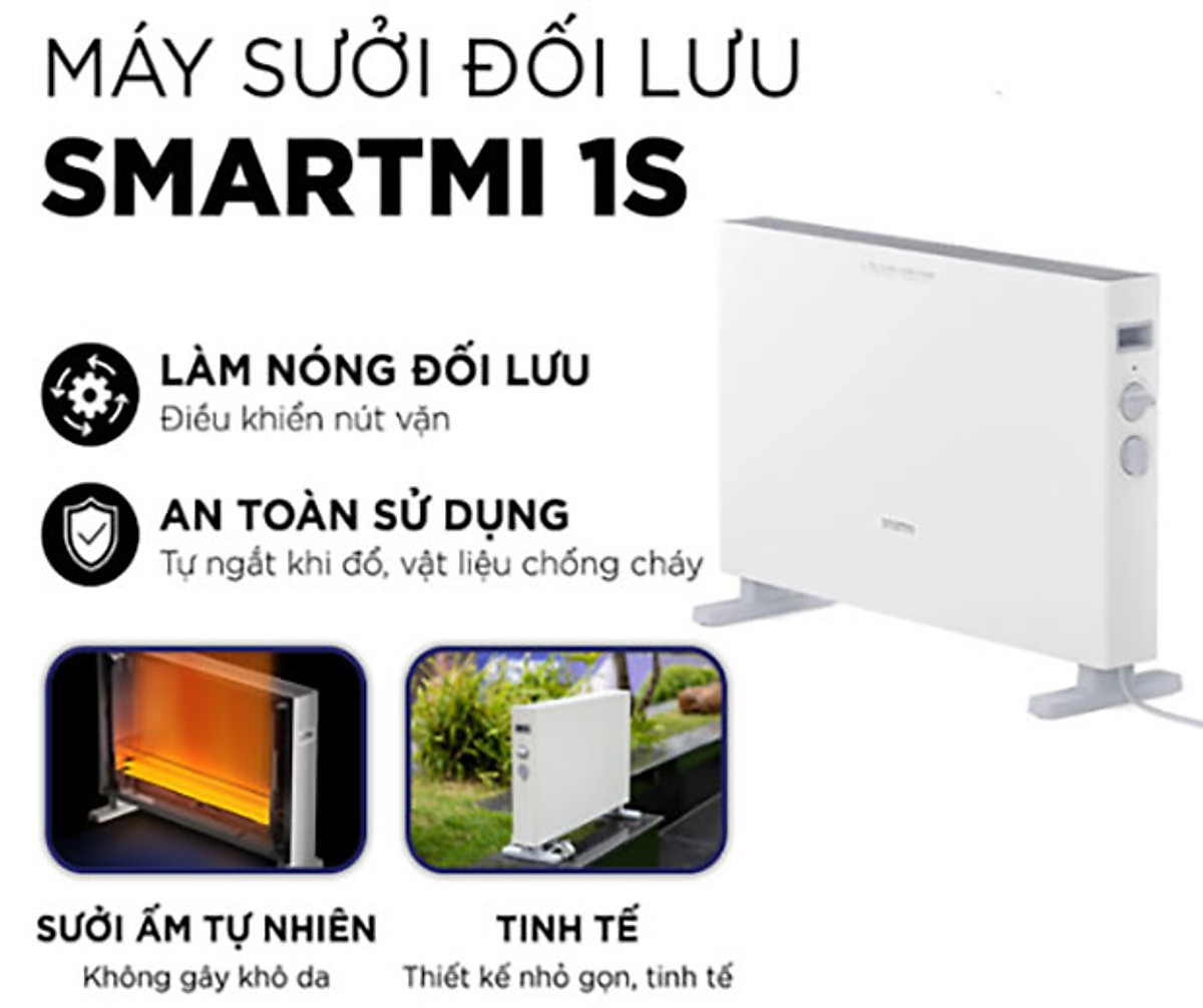 Máy sưởi điện Xiaomi Smartmi Convector Heater 1S - Hàng Nhập Khẩu