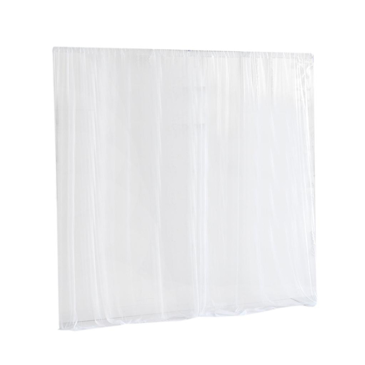 Mua 2Pcs Wedding Background Curtains Backdrop Drape Curtain Tulle No Lamp  White