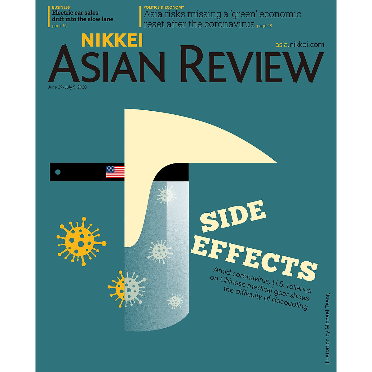 Nikkei Asian Review: Side Effects - 26.20, tạp chí kinh tế nước ngoài, nhập khẩu từ Singapore