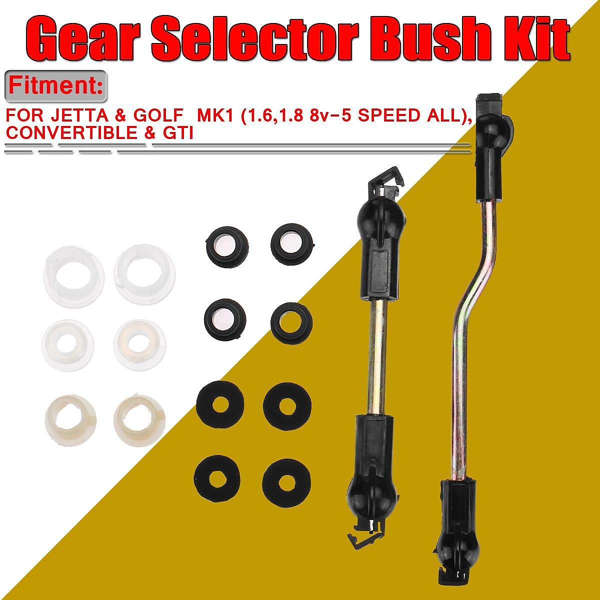 Complete Linkage Kit Selector Rods Gear Selector Bush Kit For VW Jetta